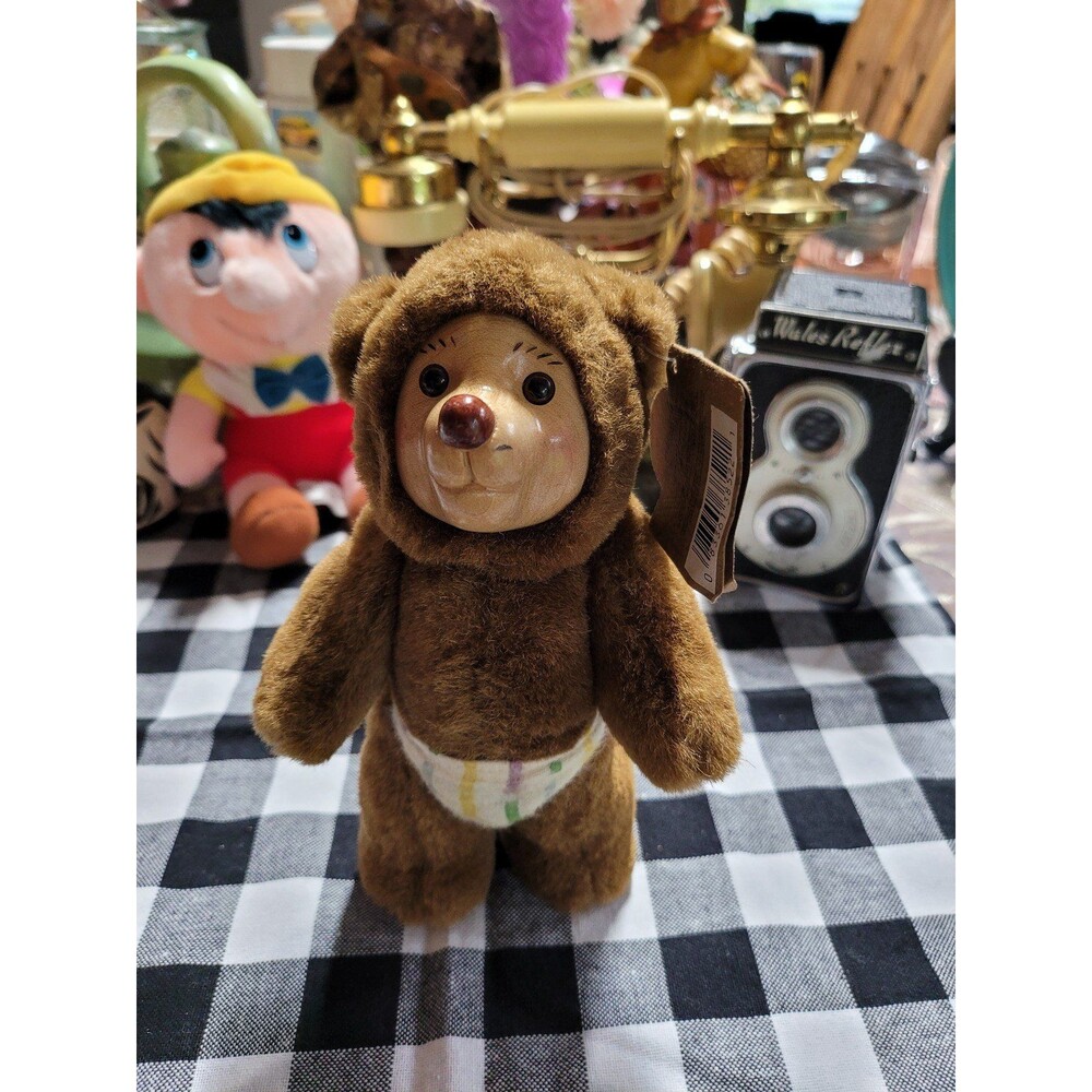 Raikes Original Bear Nursery Miniatures "Robbie" Wooden Collectible 1990